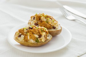 Fajita Chicken Stuffed Twice Baked Potatoes Recipe